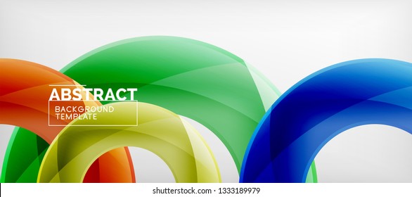 Vector circles abstract background, vector illustration