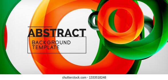 Antecedentes abstractos de círculos vectores, ilustración vectorial