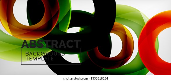 Vector circles abstract background, vector illustration