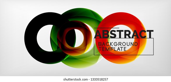 Vektorkreise auf abstraktem Hintergrund, Vektorgrafik