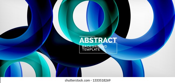 Antecedentes abstractos de círculos vectores, ilustración vectorial