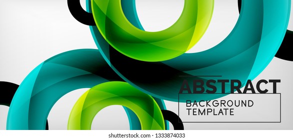 Antecedentes abstractos de círculos vectores, ilustración vectorial