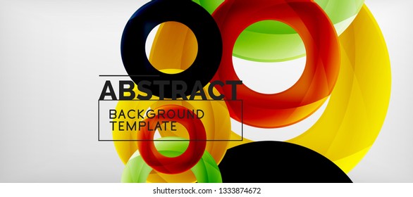 Antecedentes abstractos de círculos vectores, ilustración vectorial