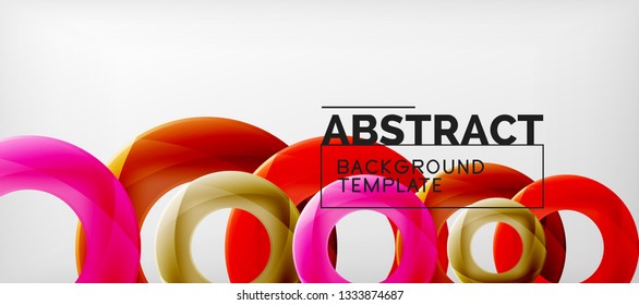 Antecedentes abstractos de círculos vectores, ilustración vectorial