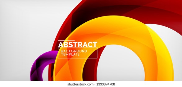 Vector circles abstract background, vector illustration