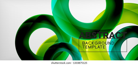 Vector circles abstract background, vector illustration