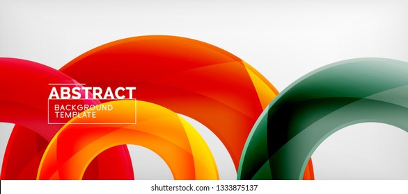 Vector circles abstract background, vector illustration