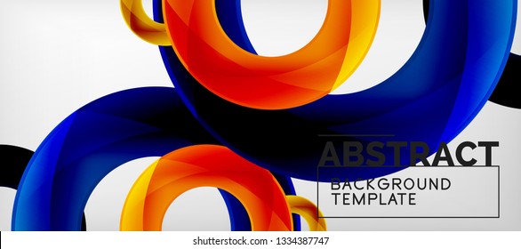 Antecedentes abstractos de círculos vectores, ilustración vectorial