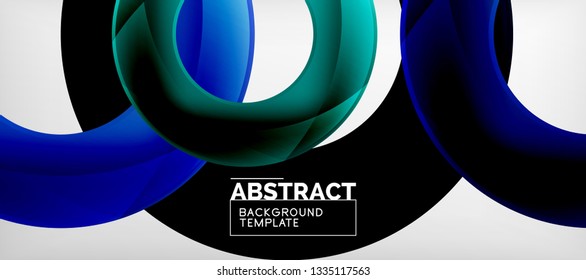 Antecedentes abstractos de círculos vectores, ilustración vectorial