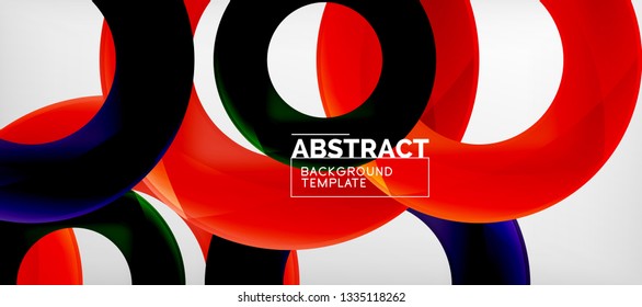 Antecedentes abstractos de círculos vectores, ilustración vectorial