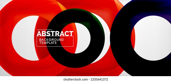 Antecedentes abstractos de círculos vectores, ilustración vectorial