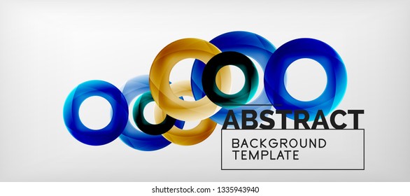 Antecedentes abstractos de círculos vectores, ilustración vectorial