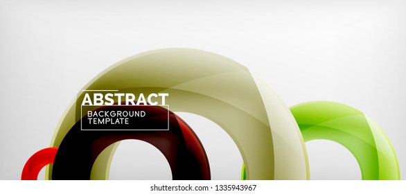 Antecedentes abstractos de círculos vectores, ilustración vectorial