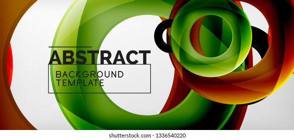 Antecedentes abstractos de círculos vectores, ilustración vectorial