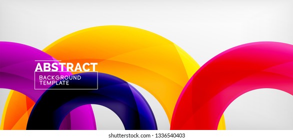 Vector circles abstract background, vector illustration