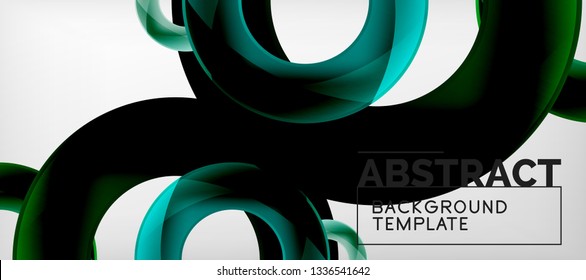 Vector circles abstract background, vector illustration