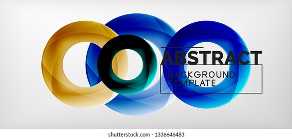 Antecedentes abstractos de círculos vectores, ilustración vectorial
