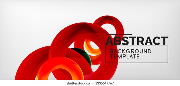 Vector circles abstract background, vector illustration