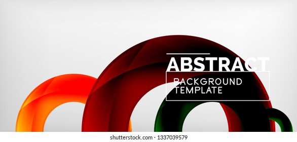 Antecedentes abstractos de círculos vectores, ilustración vectorial