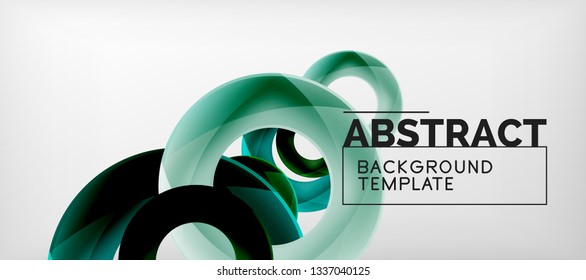 Vector circles abstract background, vector illustration