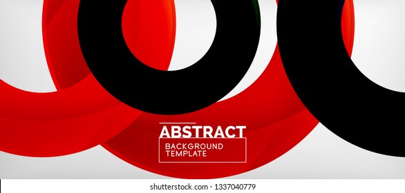 Antecedentes abstractos de círculos vectores, ilustración vectorial