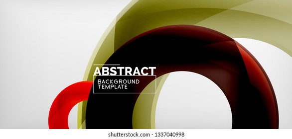 Vector circles abstract background, vector illustration