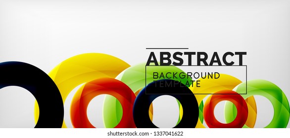 Vektorkreise auf abstraktem Hintergrund, Vektorgrafik