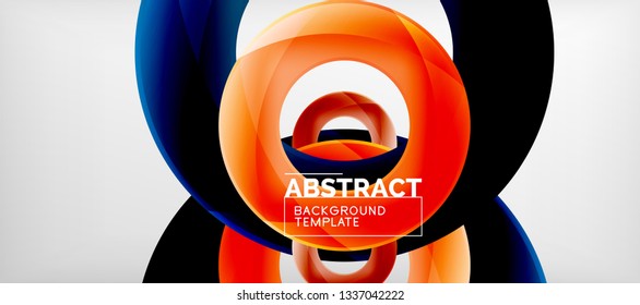 Antecedentes abstractos de círculos vectores, ilustración vectorial