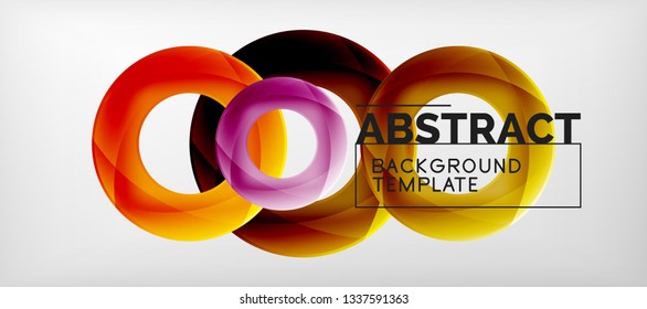 Antecedentes abstractos de círculos vectores, ilustración vectorial