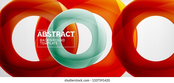 Antecedentes abstractos de círculos vectores, ilustración vectorial