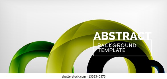 Vector circles abstract background, vector illustration
