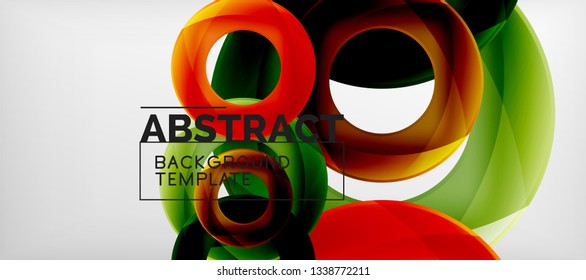 Antecedentes abstractos de círculos vectores, ilustración vectorial