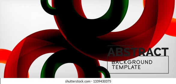 Vector circles abstract background, vector illustration