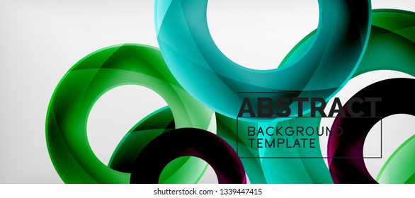 Antecedentes abstractos de círculos vectores, ilustración vectorial