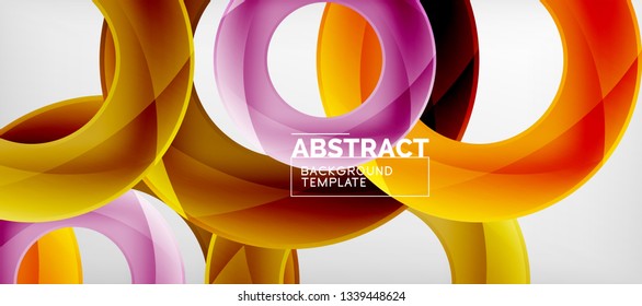 Antecedentes abstractos de círculos vectores, ilustración vectorial