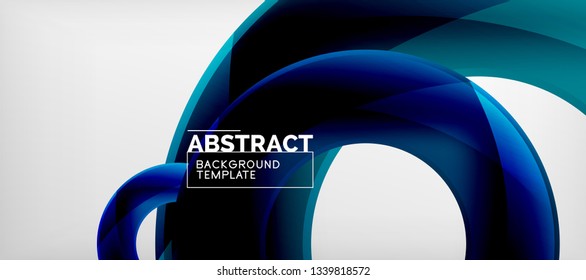 Vector circles abstract background, vector illustration