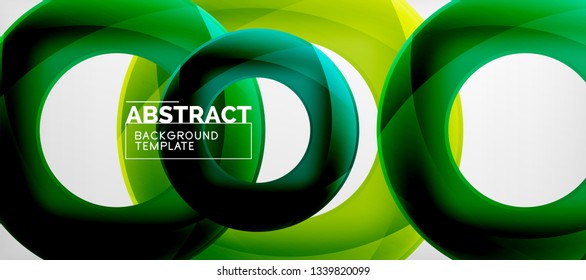 Antecedentes abstractos de círculos vectores, ilustración vectorial
