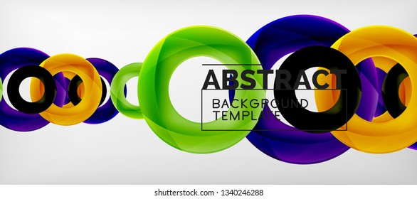 Antecedentes abstractos de círculos vectores, ilustración vectorial