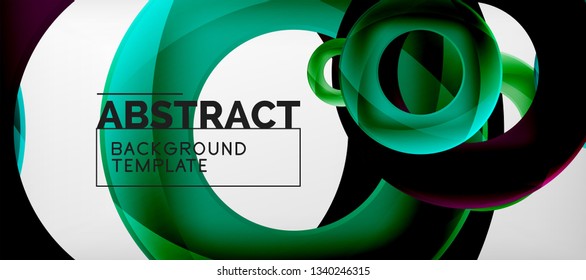 Antecedentes abstractos de círculos vectores, ilustración vectorial