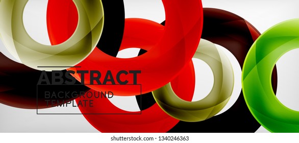 Antecedentes abstractos de círculos vectores, ilustración vectorial