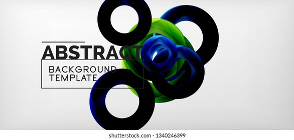 Antecedentes abstractos de círculos vectores, ilustración vectorial