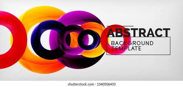 Antecedentes abstractos de círculos vectores, ilustración vectorial