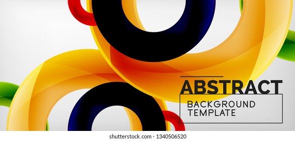 Antecedentes abstractos de círculos vectores, ilustración vectorial
