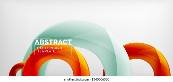 Vector circles abstract background, vector illustration