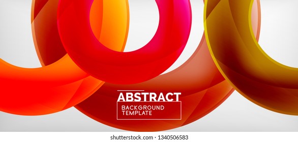 Antecedentes abstractos de círculos vectores, ilustración vectorial