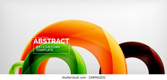 Vector circles abstract background, vector illustration