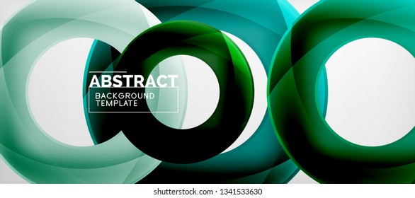 Vector circles abstract background, vector illustration