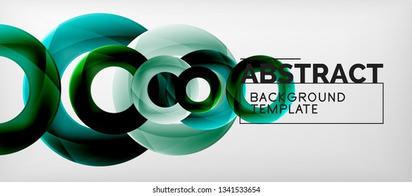 Antecedentes abstractos de círculos vectores, ilustración vectorial