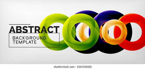 Antecedentes abstractos de círculos vectores, ilustración vectorial