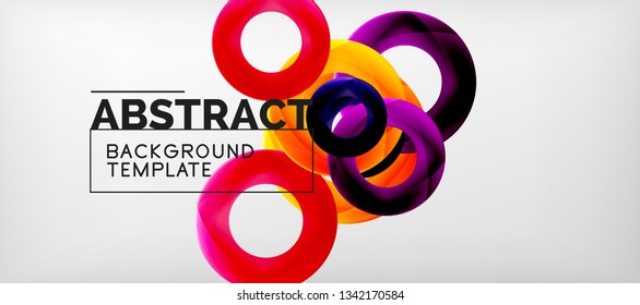 Antecedentes abstractos de círculos vectores, ilustración vectorial